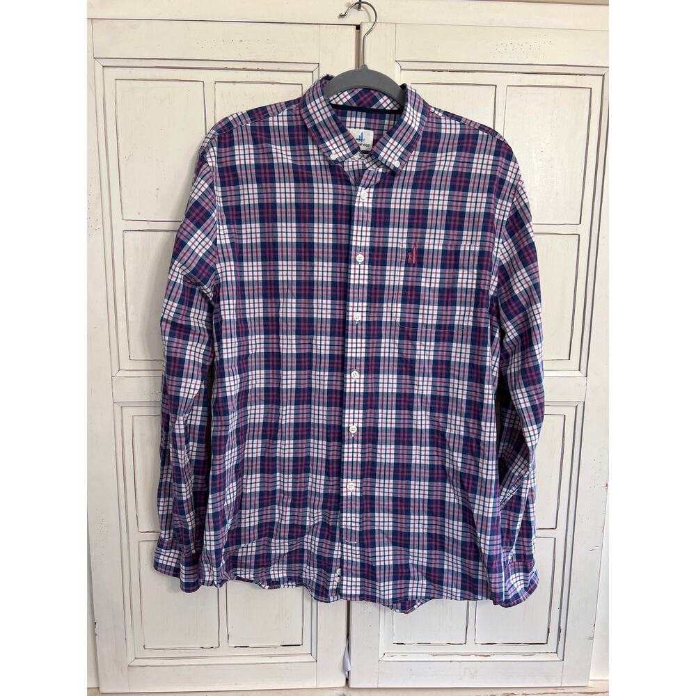 Johnnie-O size large plaid button down shirt